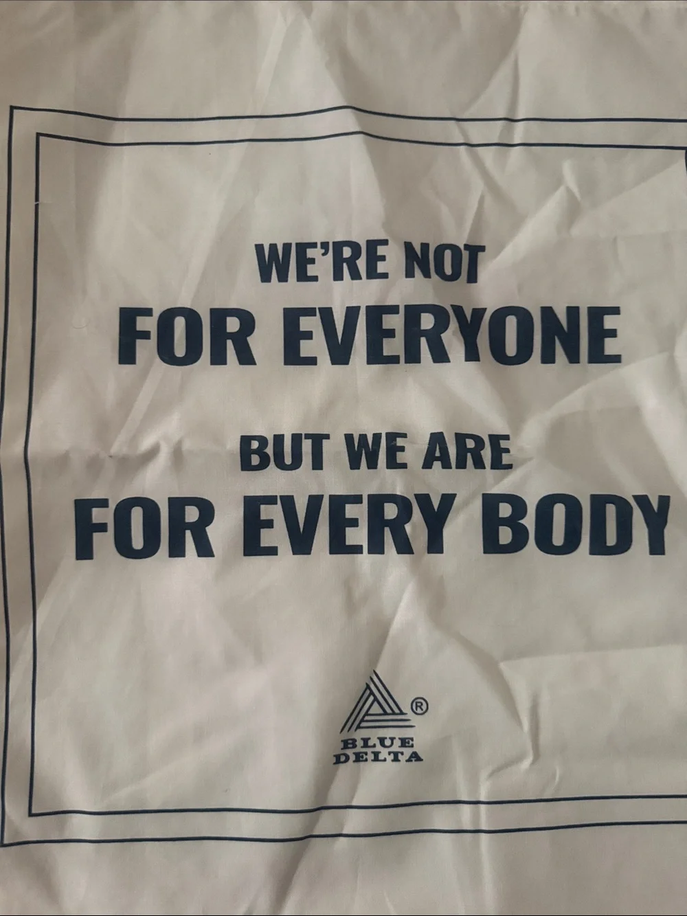 Blue Delta travel tote